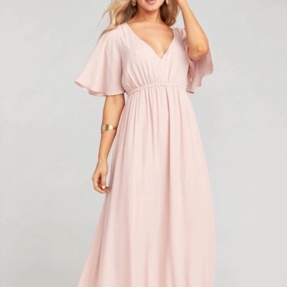Show Me Your Mumu Emily Pink Women's Maxi Evening Party Dress Size Large